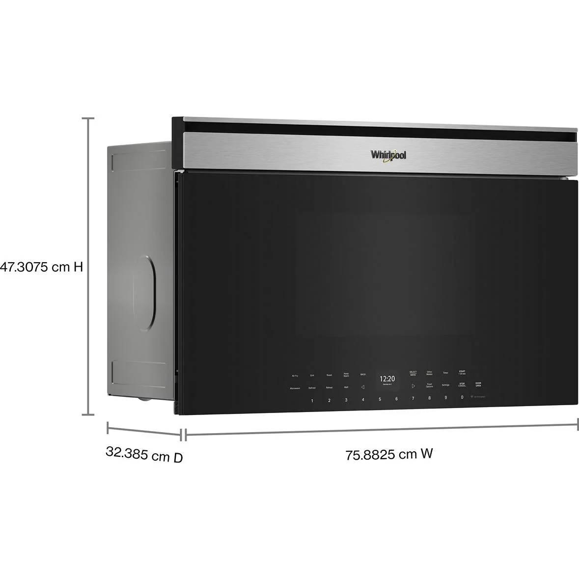 Whirlpool Four à micro-ondes intégré de 30 pouces, 1,1 pi. cu. avec technologie friture à air YWMBT7030SZ - Image 6
