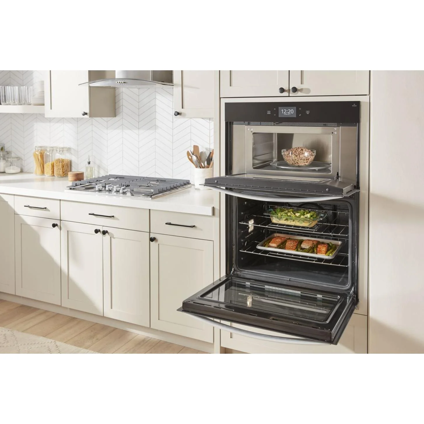 Whirlpool Four mural à micro-ondes combiné avec friture à air de 27 pouces, 4.3 pi cu WOEC7027PZ - Image 10