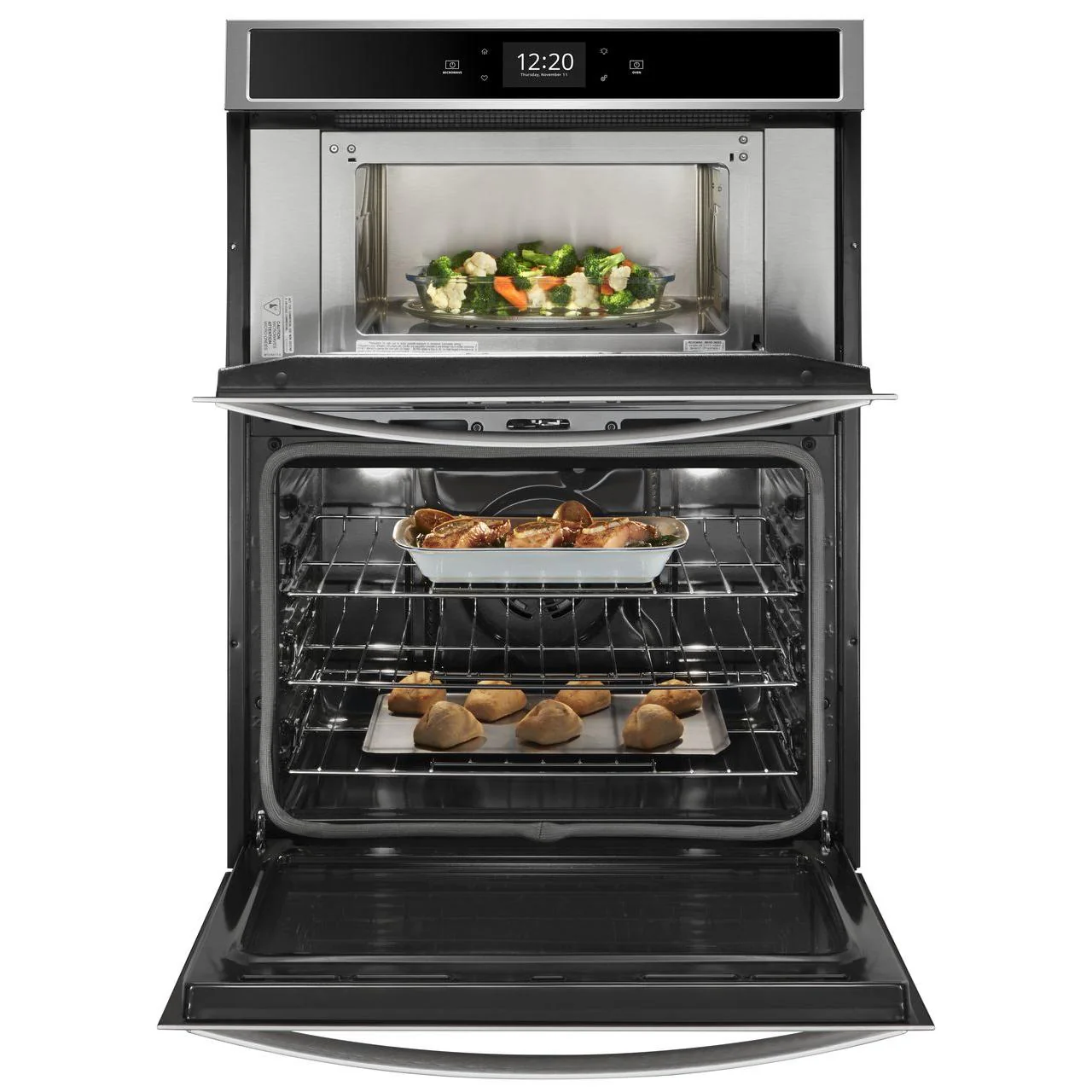 Whirlpool Four mural combiné four et micro-ondes de 30 po, 6,4 pi cu WOC75EC0HS - Image 3