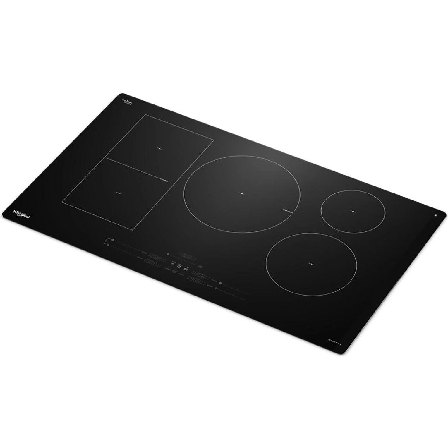 Whirlpool Plaque de cuisson à induction intelligente de 36 pouces avec technologie Temp Cook™ et revêtement WipeClean™ WCIT7536SB - Image 5