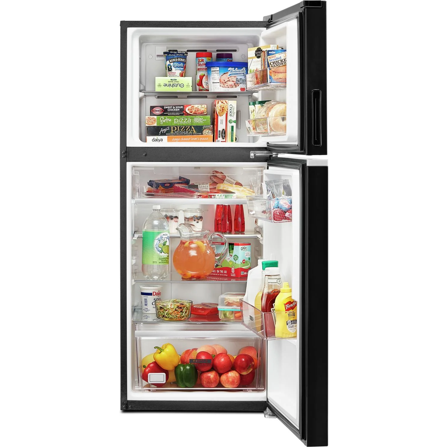 Whirlpool Réfrigérateur à congélateur supérieur amovible de 24 3/8"po., 11,6 pi.cu. avec commandes de température au congélateur WRT312CZJB - Image 5