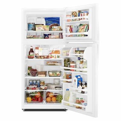 Whirlpool Réfrigérateur à congélateur supérieur de 30 po, 18.25 pi cu WRT148FZDW - Image 3
