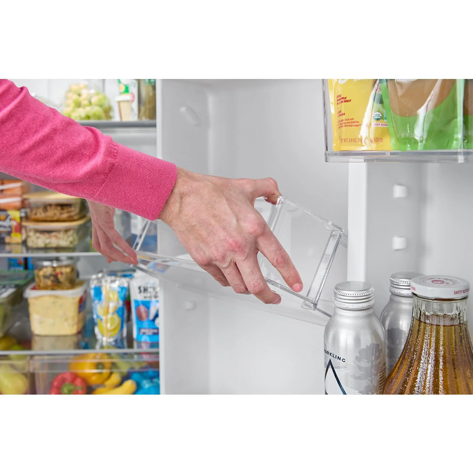 Whirlpool Réfrigérateur à congélateur supérieur de 29,5 po et 19 pi³ avec refroidissement à couverture totale WRTX5419SB - Image 29