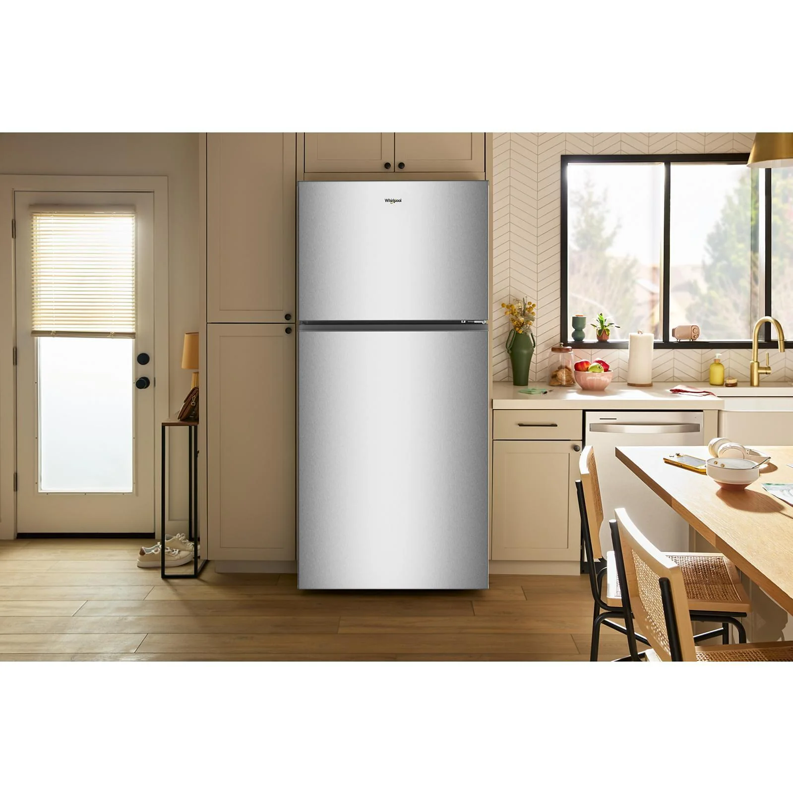Whirlpool Réfrigérateur à congélateur supérieur de 29,5 po et 19 pi³ avec refroidissement à couverture totale WRTX5419SB - Image 37