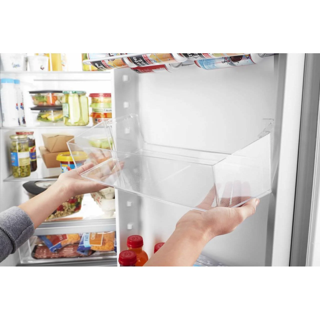 Whirlpool Réfrigérateur cÎte-à -cÎte amovible de 33 po, 21.7 pi.cu. avec dégivrage intelligent WRS312SNHW - Image 4