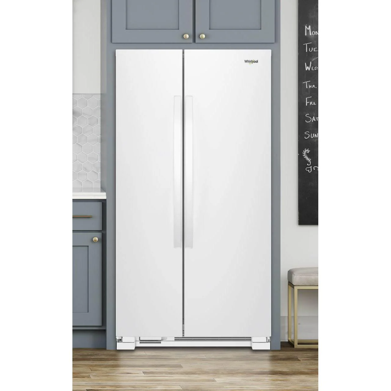 Whirlpool Réfrigérateur cÎte-à -cÎte amovible de 33 po, 21.7 pi.cu. avec dégivrage intelligent WRS312SNHW - Image 9