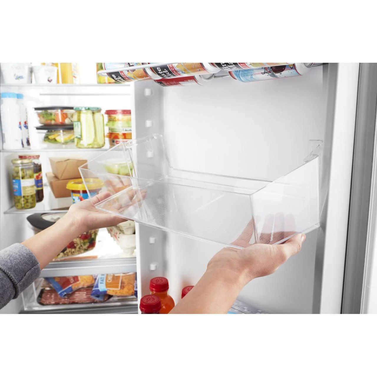 Whirlpool Réfrigérateur côte-à-côte amovible de 33 po, 2,4 pi.cu. avec distributeur externe de glaçons et eau avec filtration d'eau EveryDrop™ WRS331SDHM - Image 4