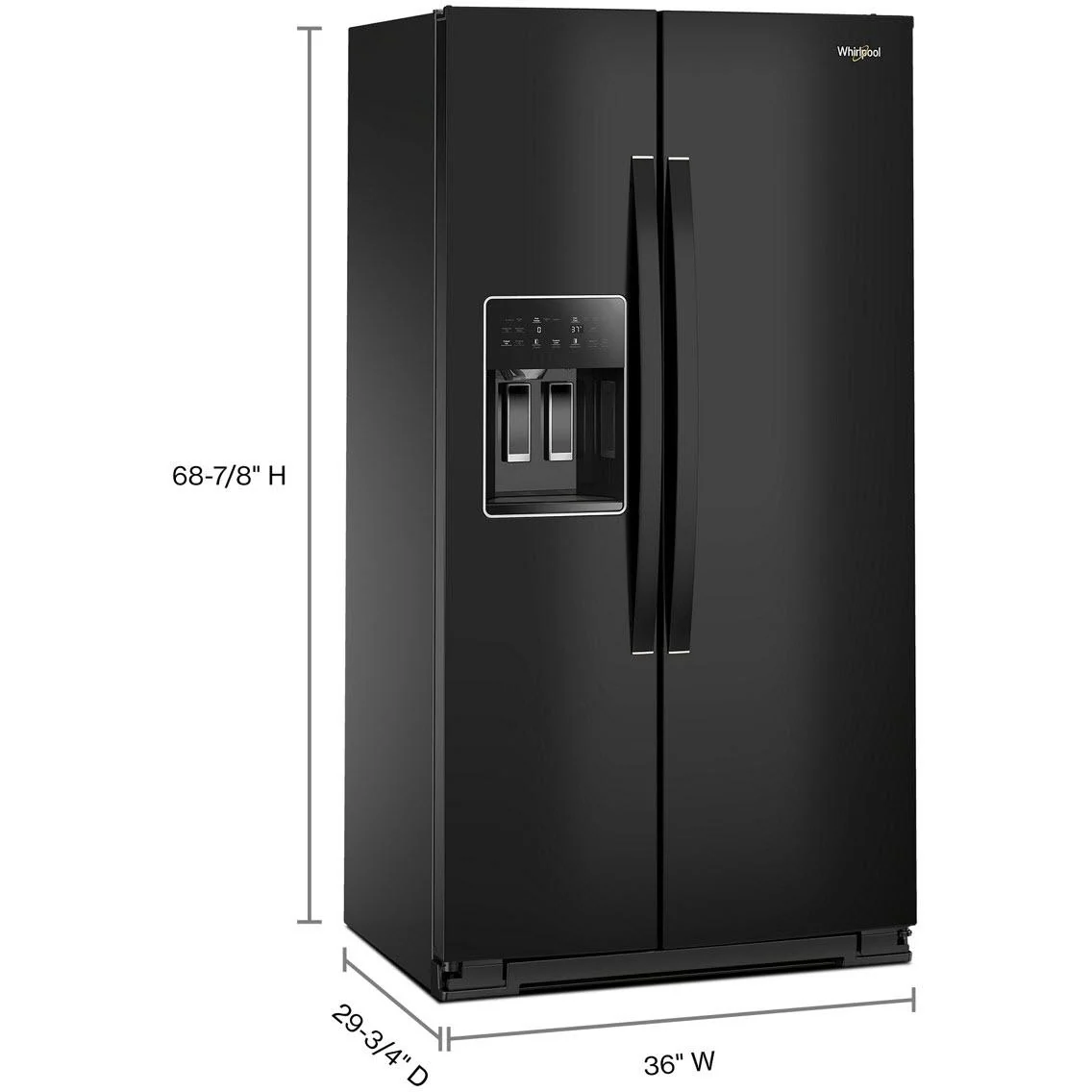 Whirlpool Réfrigérateur côte-à-côte de 36 pouces, 21 pi. cu. avec distributeur d'eau et de glace WRSC5536RB - Image 8