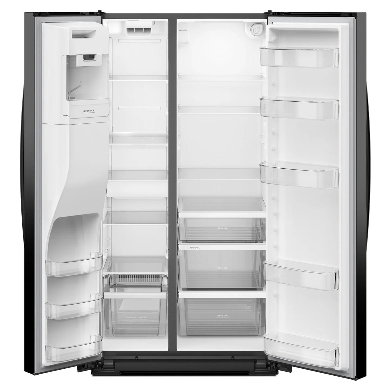 Whirlpool Réfrigérateur côte-à-côte de 36 pouces, 28 pi. cu. avec distributeur d'eau et de glace WRSF5536RB - Image 2
