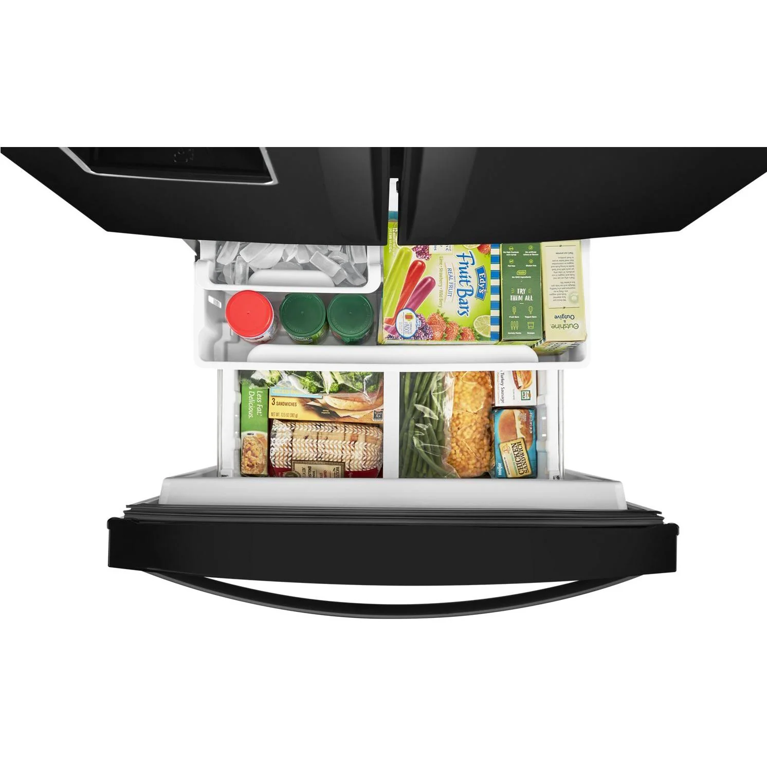 Whirlpool Réfrigérateur trois portes avec porte à deux battants amovible de 30 po, 19,7 pi. cu. avec distributeur externe d'eau avec filtration EveryDrop® WRF560SEHW - Image 20