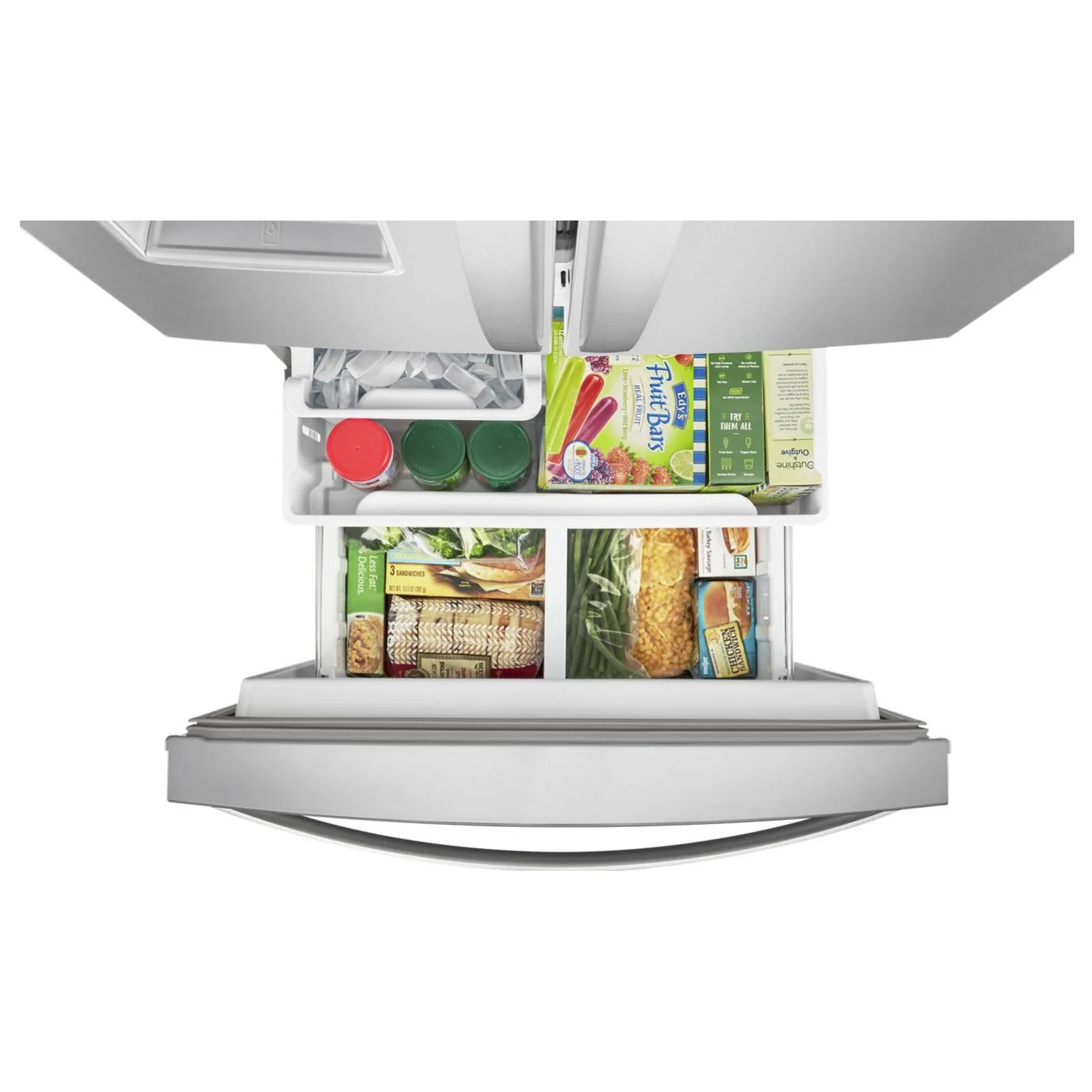 Whirlpool Réfrigérateur trois portes avec porte à deux battants amovible de 30 po, 19,7 pi. cu. avec distributeur externe d'eau avec filtration EveryDrop® WRF560SEHW - Image 21