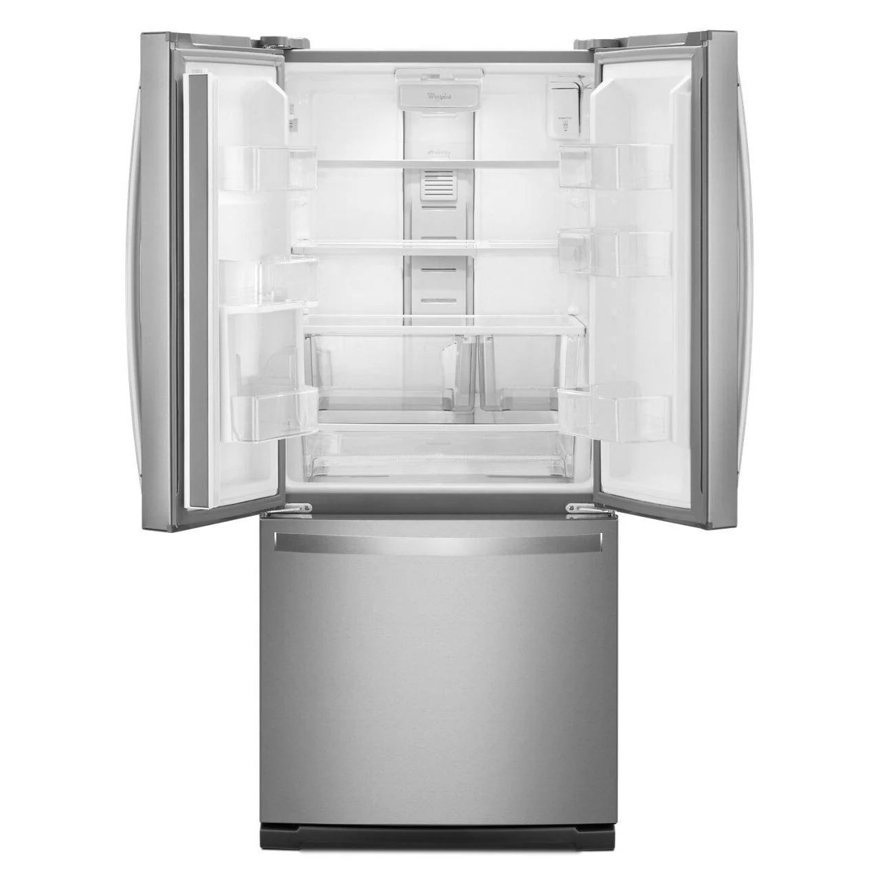 Whirlpool Réfrigérateur trois portes avec porte à deux battants amovible de 30 po, 19,7 pi. cu. avec distributeur externe d'eau avec filtration EveryDrop® WRF560SEHZ - Image 2