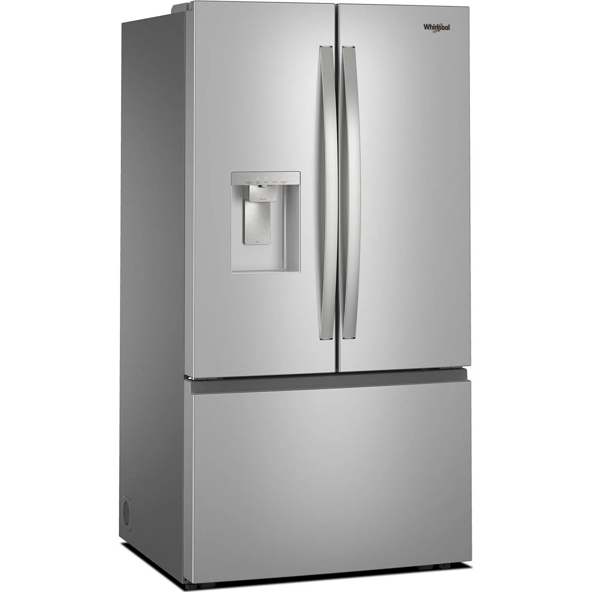Whirlpool Réfrigérateur trois portes avec porte à deux battants autoportant de 36 pouces, 30 pi. cu. avec système distributeur d'eau et de glaçons externe WRFF3536SZ - Image 4