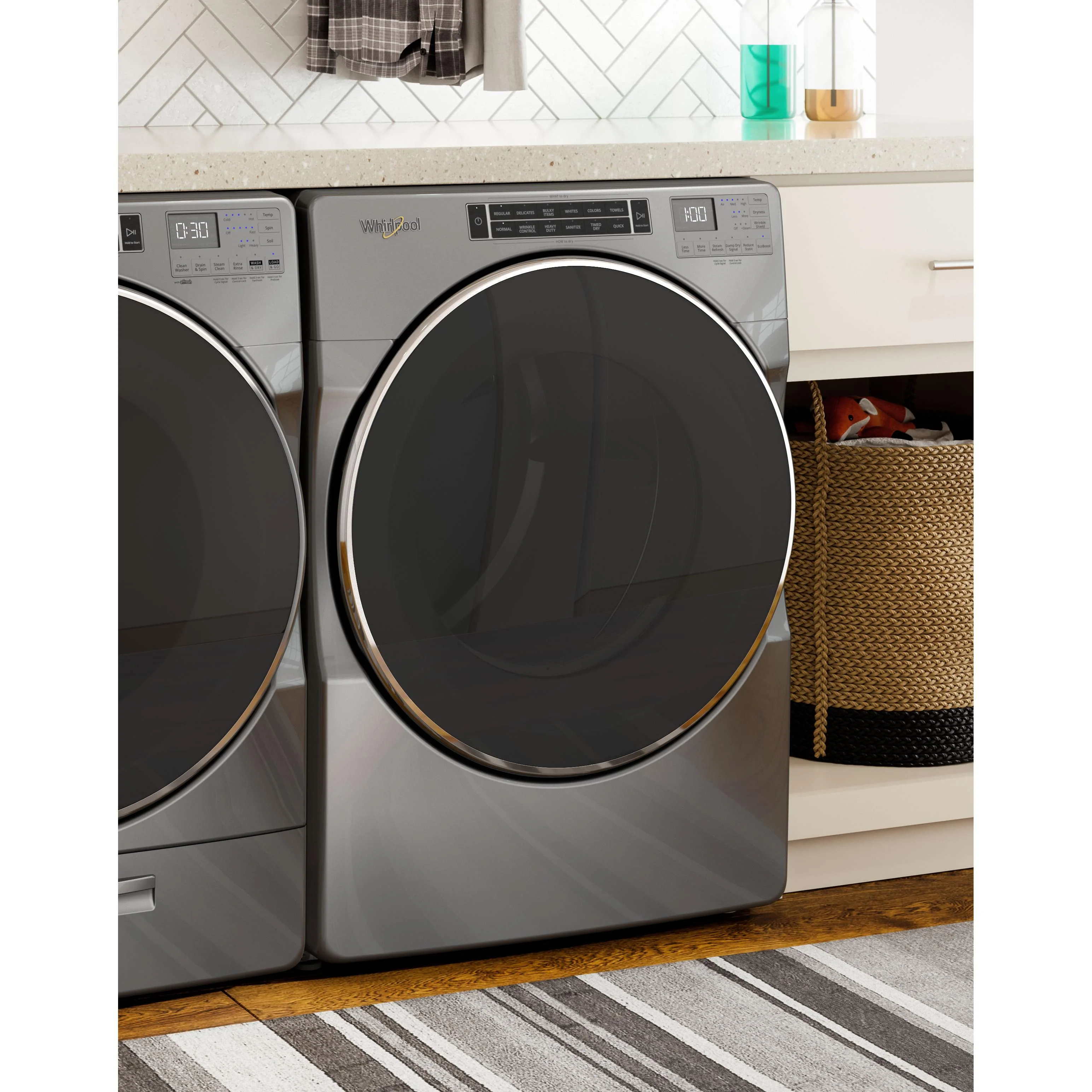 Whirlpool Sécheuse électrique de 7,4 pi cu avec Wrinkle Shield™ Plus YWED8620HC - Image 4
