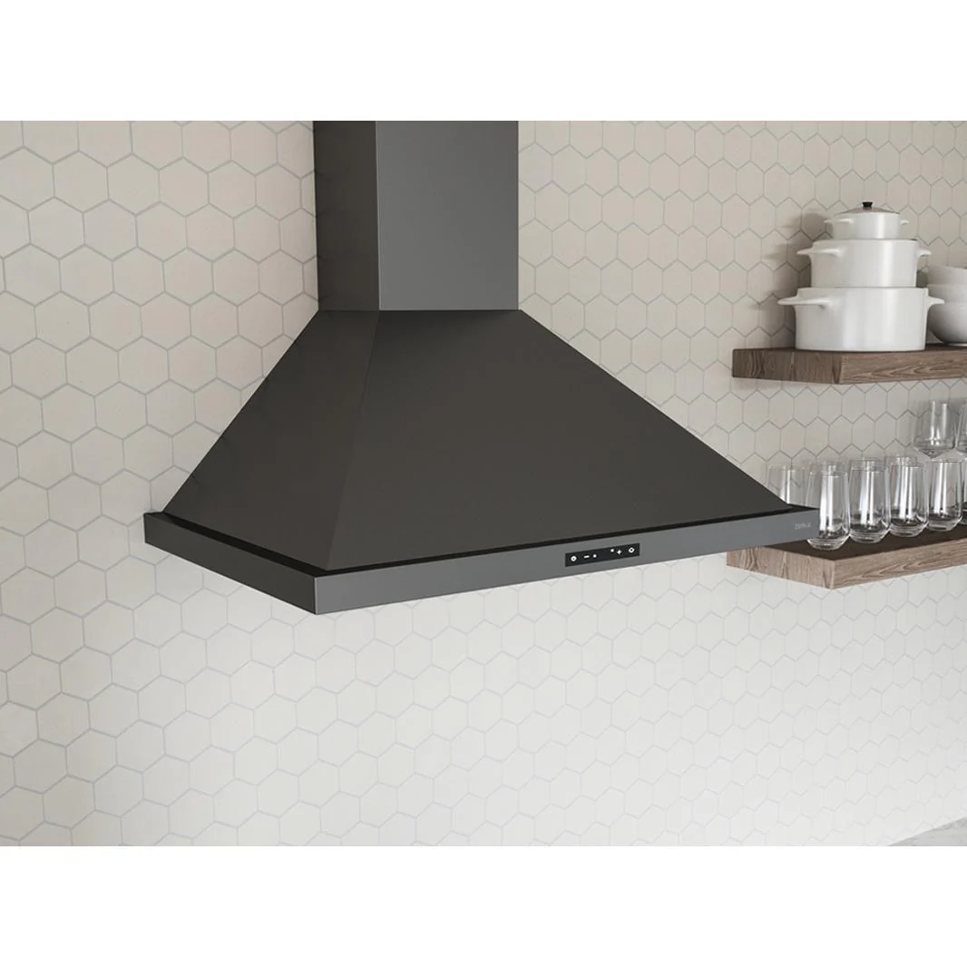 Zephyr Hotte de cuisinière murale Ombra de 36 po ZOM-E36BBS - Image 2