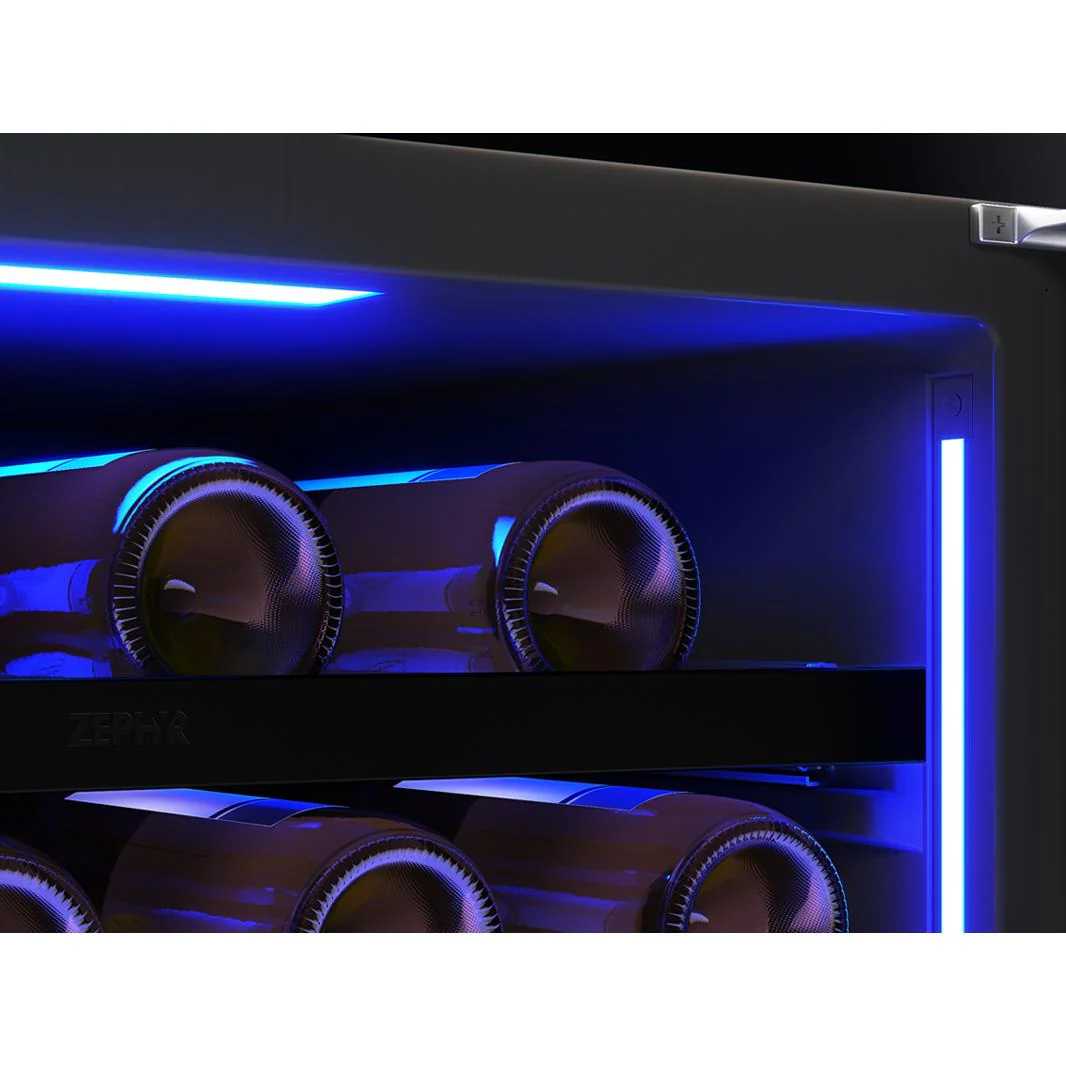 Zephyr Refroidisseur à vin Presrv™ de 45 bouteilles à zone double PRW24C02CPG - Image 7