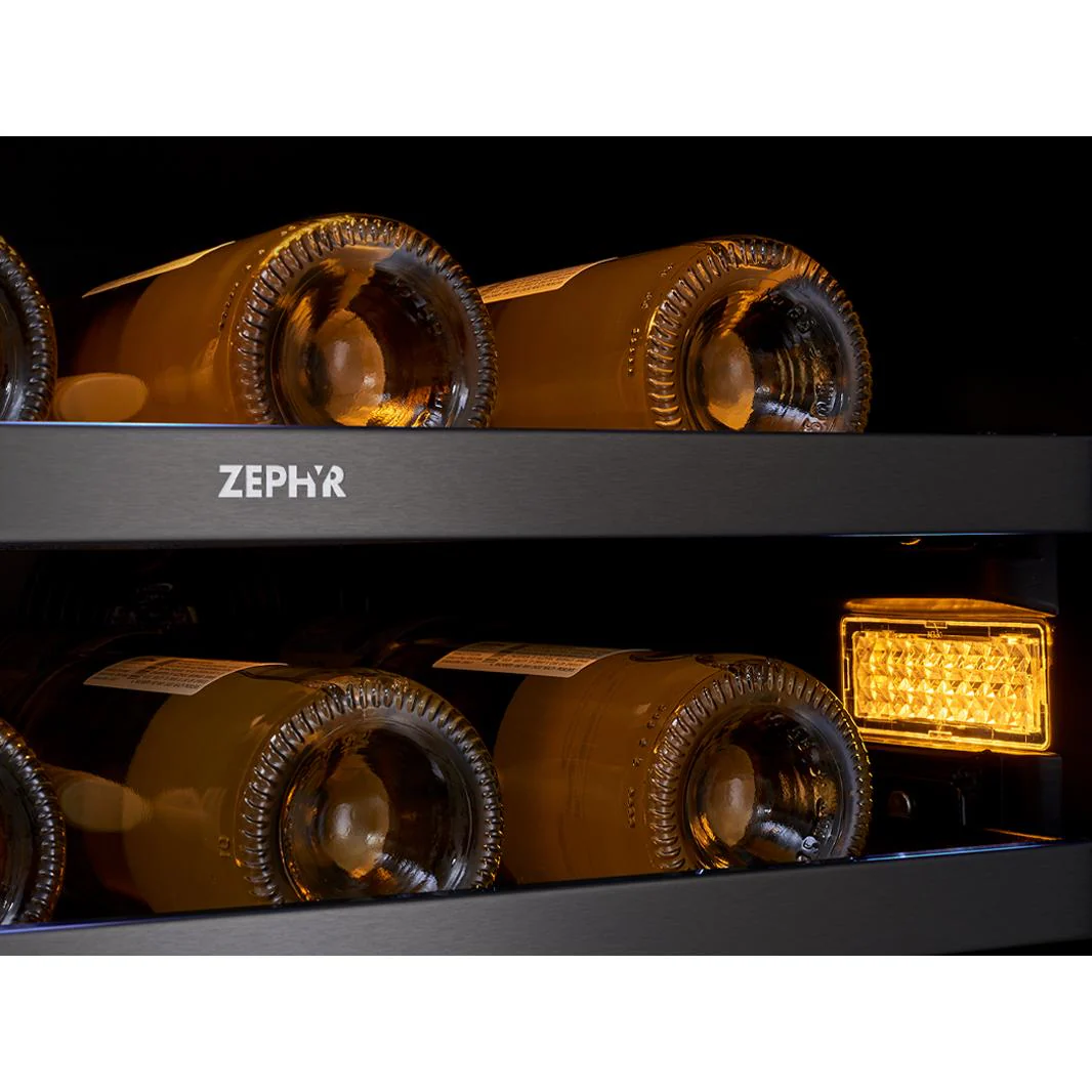 Zephyr Refroidisseur Ă vin Presrvâą de 45 bouteilles avec zone double PRW24C02BBSG - Image 6